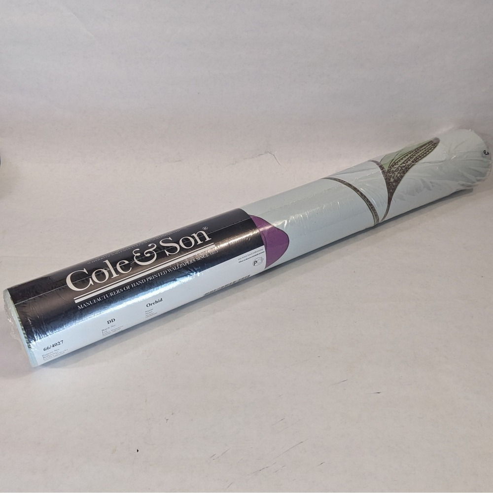 Cole & Son Orchid Wallpaper Roll Blue Botanical 66/4027 Batch DD 10m x 52cm New